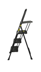 TRITTLEITER BLACK MAX "PLUS" 3 STUFEN MIT WERKZEUGABLAGE