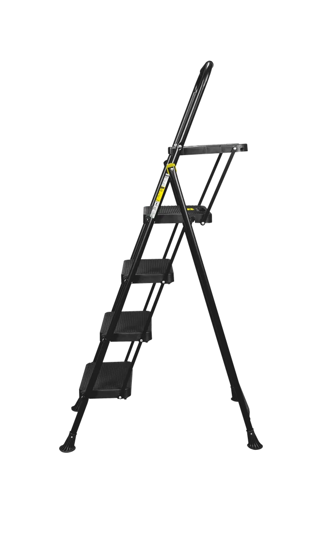 TRITTLEITER BLACK MAX "PLUS" 4 STUFEN MIT WERKZEUGABLAGE