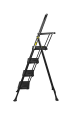 TRITTLEITER BLACK MAX "PLUS" 4 STUFEN MIT WERKZEUGABLAGE
